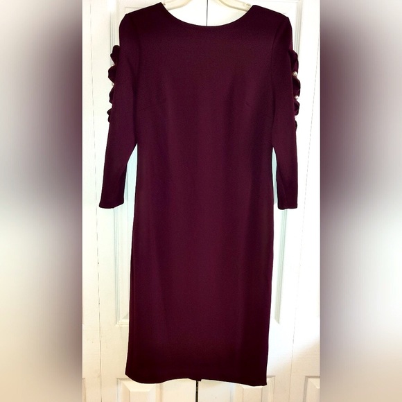 NWT Women's LABEL by Twelve Pearl-Embellished Sleeve Dress, Sz. 10 - Picture 2 of 6
